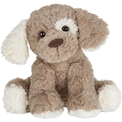 Bearington Beige And Brown Dog 10.5 Inch Stuffed Dog - Puppy