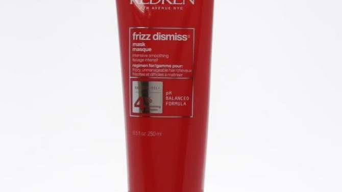 Frizz Dismiss Mask Intense Smoothing Treatment-NP by Redken for Unisex - 8.5 oz Masque, 2 of 5, play video