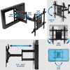 Mount-It! Hospitality TV Wall Mount With Full Motion Arm and STB Enclosure | Commercial Grade Flat Screen Display Bracket With 26.5 Inch Extension Arm - 4 of 4