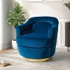 Cornelius Swivel barrel Chair with Metal Base| ART OF LIVING DESIGNS - 2 of 4
