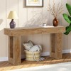 Lirago, Rustic Wooden Sofa Table & Entryway Table, Made of Engineered Wood, 13.77"D x 63"W x 33.46"H, Wood Color - 3 of 4