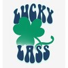St. Patrick's Day Lucky Lass Adult Long Sleeve Hoodie - 2 of 2