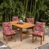 ARDEN earthFIBER Plush Modern Tufted Polyfill Dining Chair Cushion, Set of 2 - 4 of 4