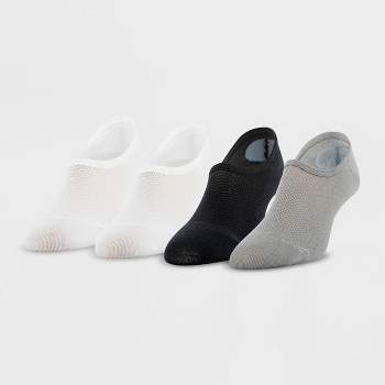 Peds Women's 2pk Cozy Slipper Liner Socks - Charcoal/Heather Gray 5-10