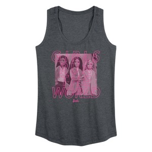 Women's - Barbie - Girls Run the World Graphic Racerback Tank - 1 of 4