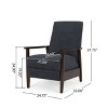NicBex Linen Accent Chair,Upholstered Living Room Chair with High Backrest,Cozy Armchair,Adjustable Push Back Accent Chairs for Living Room - 3 of 4