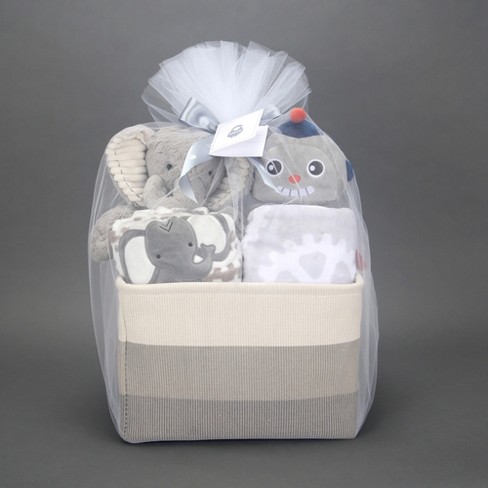 Lambs & 5-piece Gift Basket For Baby Shower/newborn Welcome : Target