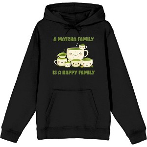 A Matcha Family Is A Happy Family Adult Long Sleeve Hoodie - 1 of 2