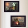 Gulches (White / Red baskets)2-Piece Vignette by Susie Boyer, Black Frame - 2 of 4