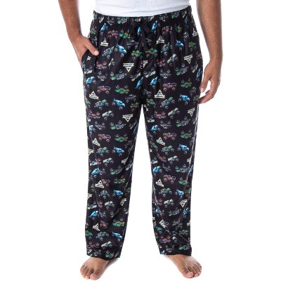 Monster Jam Adult Men's Monster Truck Allover Pattern Sleep Pajama ...