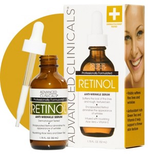 Advanced Clinicals Retinol Face Serum for Dry Skin and Anti-Aging. 1.75 Fl Oz - 1 of 4