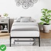 14 Inch Twin Size Metal Bed Frame Platform Heavy Duty Steel Slat No Box Spring Needed - 4 of 4