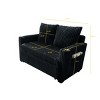 53" Modern Corduroy Sleeper Sofa with 2 Pillows, Modern Recliner Lounge Chair, Pull-Out Sofa Bed for Living Room or Apartment–The Pop Home - 4 of 4
