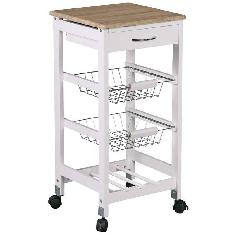 Home Basics Kitchen Trolley with Drawers and Baskets, 1 of 3