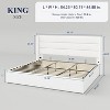Allewie Velvet Lift Up Storage Bed, Modern Wingback Headboard, Hydraulic Support, No Box Spring Needed - 2 of 4