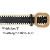 INSPIRE CHIC Women's Straw Belts Stretch Boho Wooden Style Buckle Waist Belt - 3 of 4