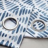 RT Designer Collection Justice Printed 2 Pack Blackout Luxurious Decorative Grommet Curtain Panel 36" x 84" Blue - 4 of 4