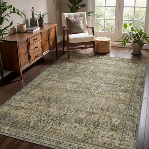 Abynow Medallion Faded Persian Indoor Area Rug - 1 of 4