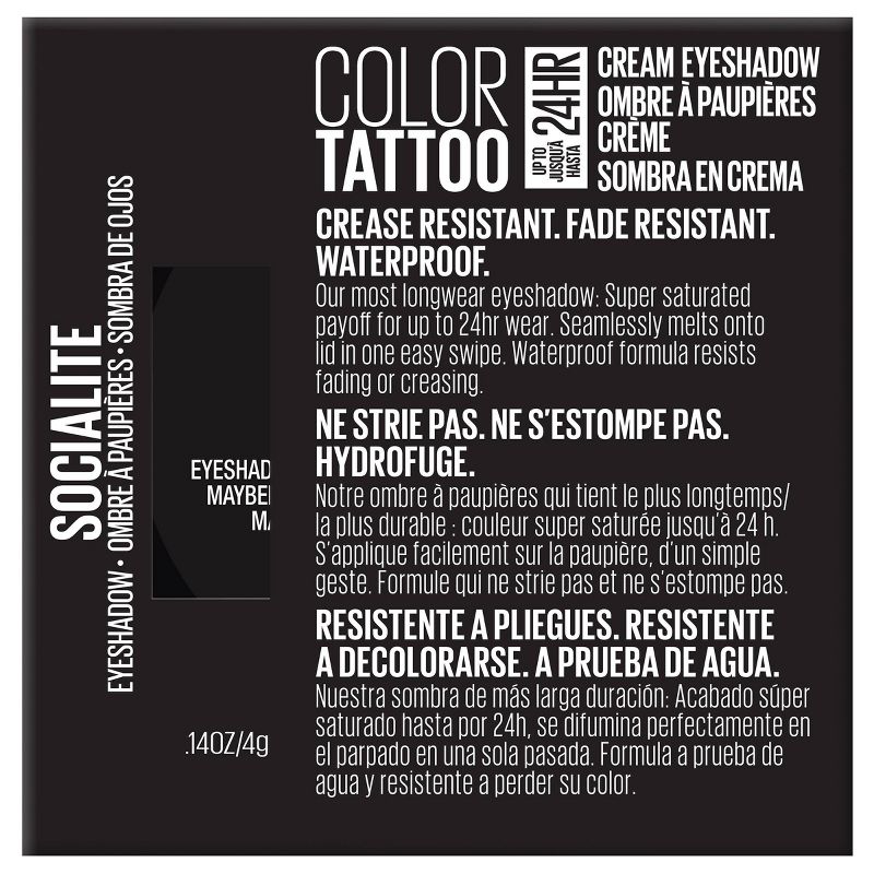 Maybelline Color Tattoo Eye Shadow - 0.14oz, 2 of 9
