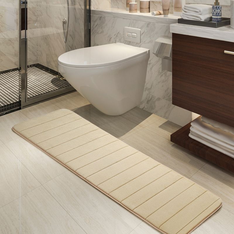 PiccoCasa Absorbent Soft Long Washable Non-Slip Memory Foam Bath Tub Mat Floor Runner Rug, 1 of 7