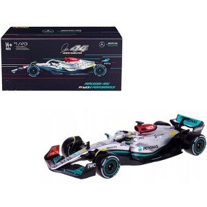 Mercedes-AMG F1 W13 E Performance #44 "F1 World Championship" (2022) with Display Case 1/43 Diecast Model Car by Bburago - 1 of 4
