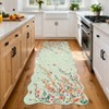 Nasitip Traditional Falling Flowers Area Rug for Living Room Bedroom， Washable Low-Pile Rug with Non-Slip Backing - 3 of 4