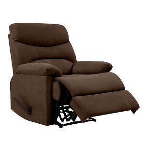 HL Home, Wall Hugger Recliner Microfiber with Square Tufted Back - 1 of 4