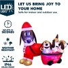 JOYFY 5 FT Christmas Inflatable Outdoor Decoration, Puppy Inflatable with LEDs for Dachshund Xmas Party Indoor, Outdoor Yard Garden Lawn Winter Décor - 3 of 4