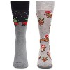MeMoi Men's 2 Pair Pack Novelty Christmas Animal Crew Socks - 2 of 4