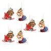 Glittered Snowboarding Dog Ornament (Set of 6) - 4 of 4