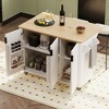 Kitchen Cart with Drop Leaf, Internal Storage Rack and Towel Rack - 4 of 4
