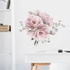 Wall Stickers with Detachable Peony Flowers, Used for Home Decoration in Bedroom and Living Room,30 x 60 cm - 3 of 4