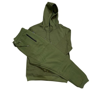 Mens 2 Piece Full Matching Ultra Soft Hoodie And Jogger Set Fleece
