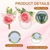 Unique Bargains Fabric Artificial Wedding Rose Flowers Wrist Corsage and Boutonnieres 2 Pcs - 3 of 4