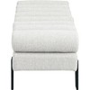 Meridian Furniture,Akeela Linen Textured Fabric Bench - 4 of 4