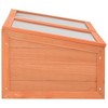 vidaXL Greenhouse Natural wood Wood and PC board 39.4 x 19.7 x 13.4 in - 4 of 4