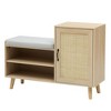 Natural Rattan Shoe Bench - 2 of 4