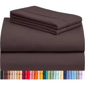 LuxClub 4-7 PC Silky Soft Cooling Deep Pocket Performance Sheet Set - 1 of 4