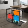 YIYIBYUS Movable Pull-Out File Folder Rack Drawer File Cabinet for Home Office - 2 of 4
