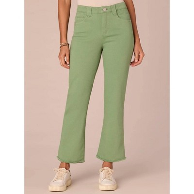 Women's Ab Solution High Rise Colored Itty Bitty Flare Jean - Democracy