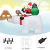Tangkula 6.5 FT Inflatable Christmas Santa Riding Polar Bear with Shaking Head - 4 of 4