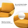 Iapygia Contemporary Tufted Wooden Upholstered Club Chair with Metal Legs for Bedroom and Living Room Club Chair| ART OF LIVING DESIGNS - 3 of 4