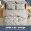 Nestl Comforter Set, 9 Piece Pinch Pleated Bedding Set, Bed in a Bag, All season Bed Set with Cooling Pillows - 2 of 4