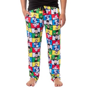 Hunter X Hunter Men's Gon Killua Kurapika Leorio Hisoka Grid Pajama Pants - 1 of 4