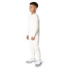 EVERYDAY KIDS Boys’ Fleece Off-White Crewneck Sweatshirt; Boy’s Long Sleeve Pullover Shirt - Soft and Breathable Cotton/Poly Blend - 3 of 4