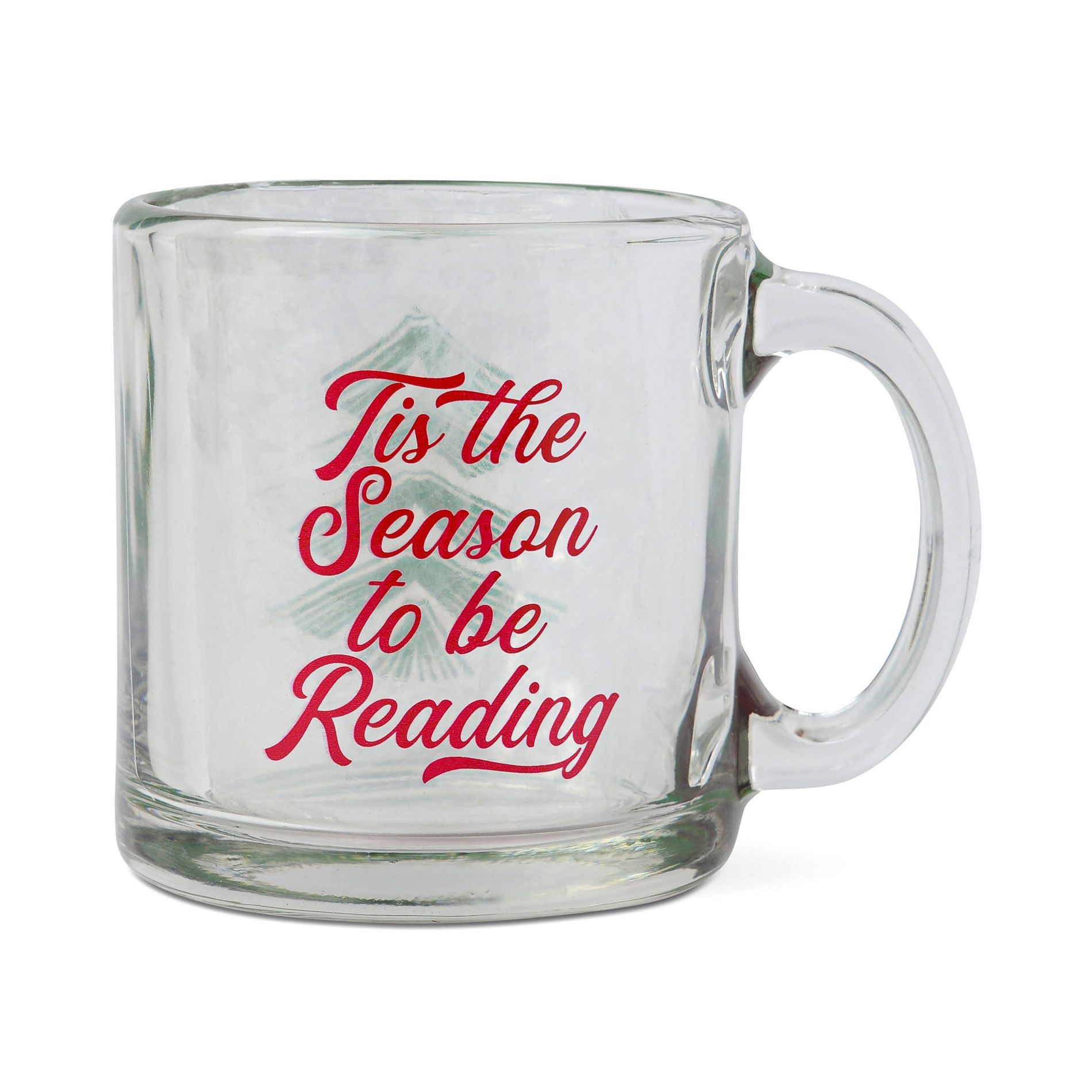 Glass Mug 13oz - Tis The Season To Be Reading