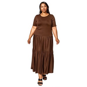 L I V D Women's Jourdan Tiered Maxi Dress - 1 of 3