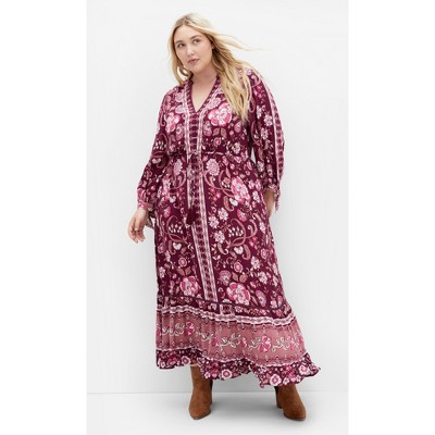 Women's Plus Size Winona Dress - amethyst | CITY CHIC
