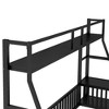 CAVINAS Twin/Full Size Versatile Floor Bed for Toddlers,Kids Bed with Desk & Storage Shelves,Toddler Floor Bed for Girls&Boys,No Box Spring Needed - 2 of 4