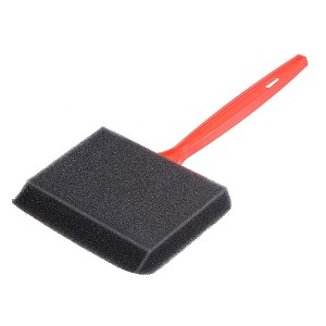 Unique Bargains Wall Treatment Tool Foam Paint Brush with Plastic Handle 2 Pcs - 1 of 4